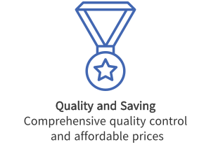 comprehensive quality control and affordable prices