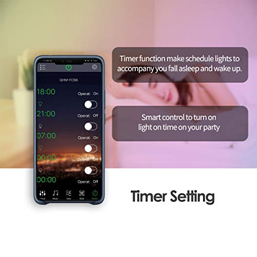 Timer setting led lights