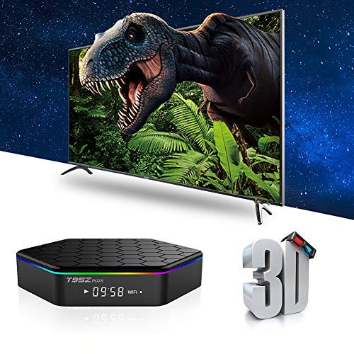 TV Box Android 9.0, TUREWELL T95Z Plus 4GB RAM 64GB ROM Android TV Box Amlogic S905X3 Quad-Core 64Bits Dual WiFi 2.4G/5GHz Bluetooth 4.0 3D 8K Ultra HD H.265 USB 3.0 Smart Media Player