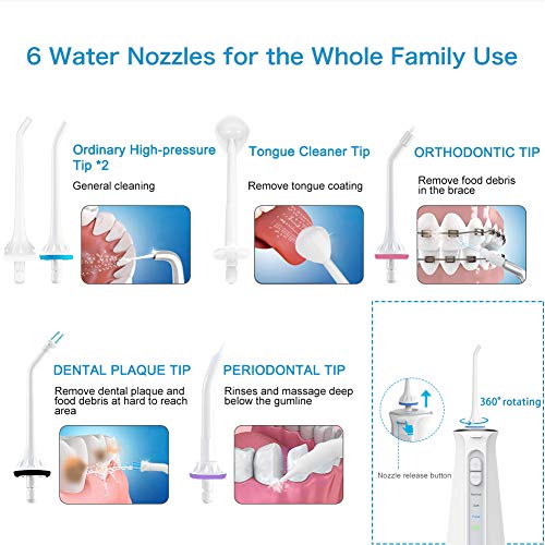 6 Water Nozzles Water Flosser