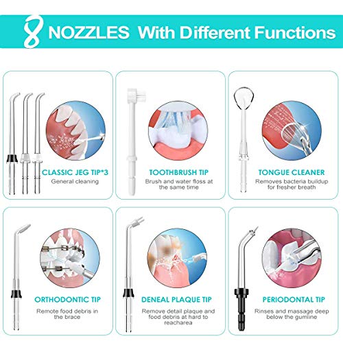 8 Dental Flosser  Nozzles