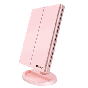 pink makeup mirror