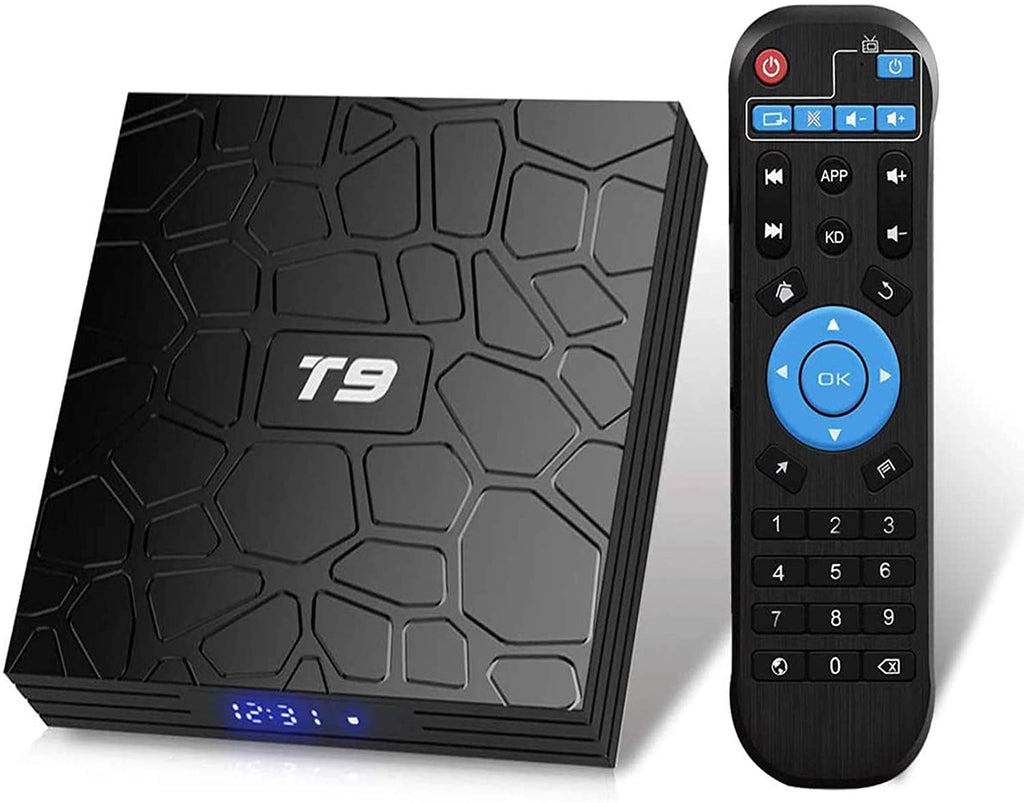 T9 Android TV Box 9.0 4GB DDR3 RAM 64GB ROM RK3318 Quad-Core Cortex-A5 ...